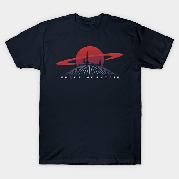 Space Mountain T-Shirt by jaredBdesign